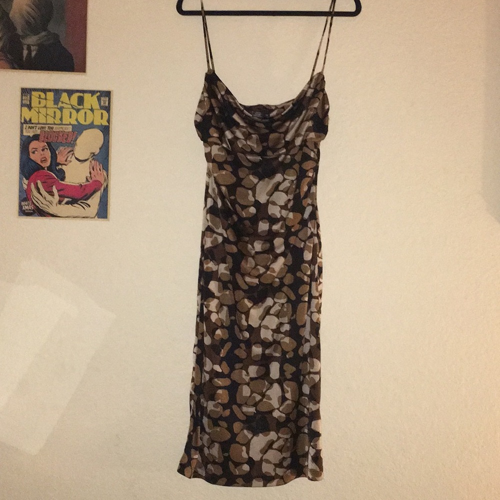 Polyester BCBG brand dress with fun pattern